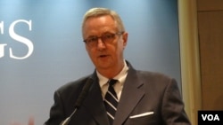 喬治華盛頓大學中國項目主任沈大偉(美國之音鍾辰芳拍攝)