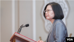 台灣總統蔡英文就薩爾瓦多斷交事件發表看法。(台灣總統府提供)