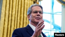 資料照：美國財長斯科特·貝森特。(2025年2月3日)