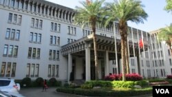 台灣外交部大樓（美國之音張永泰拍攝）