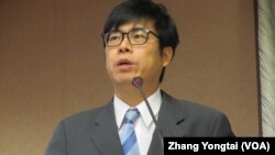 台灣在野黨民進黨立委陳其邁 (美國之音張永泰拍攝)