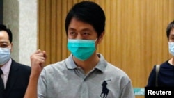 時任香港立法會議員的許智峰Ted Hui（路透社2020年8月27日）