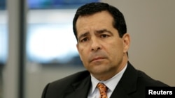 美國反間諜與安全中心主任伊凡尼納出席一次網絡安全會議。 (2017年10月31日)