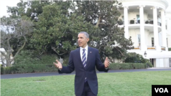 美國奧巴馬總統在臉書上一個視頻，呼籲在氣候變化問題上達成一個全球性的協議。（白宮網頁視頻截圖）