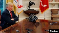 川普總統2018年8月20日在白宮接受路透社專訪（路透社）