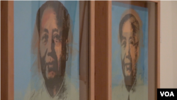 安迪.沃霍尔的作品：毛泽东(美国之音谭嘉琪拍摄)
