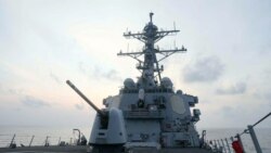 美國海軍在有爭議的南中國海執行任務