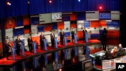 美国共和党总统参选人举行第四场辩论会。