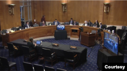 美國國會美中經濟與安全審查委員會（USCC）2023年1月26日就中國軍事外交與海外安全活動召開聽證會。 (USCC視頻截圖）