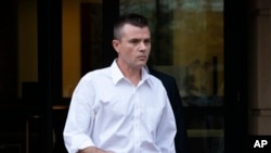 智庫分析師伊戈爾·丹琴科2021年11月4日在法庭上。（美聯社照片）