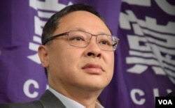 佔中發起人之一戴耀廷。(美國之音湯惠芸)