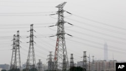 中國首都北京市的一處電網 (2017年6月5日資料照)