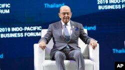 美國商務部長羅斯在泰國出席印太商業論壇。 （2019年11月4日）