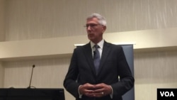 前美太平洋司令部司令洛克利尔上将(美国之音莉雅拍摄)