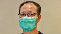 蔡耀昌呼籲香港人以自己的方式繼續悼念六四。（美國之音湯惠芸攝）