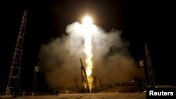 聯盟號宇宙飛船從哈薩克斯坦發射升空