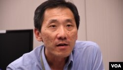 被DQ的民主派前立法會議員姚松炎。(美國之音湯惠芸)