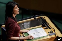 美国驻联合国大使黑利