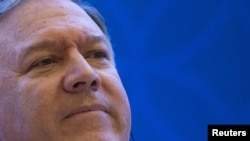 美國國務卿蓬佩奧2019年1月13日在中東訪問（路透社）