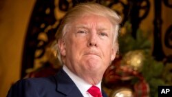 美國當選總統川普12月21日在佛州。