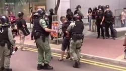 港人七一上街抗議國安法 警首次依“惡法”逮捕港人