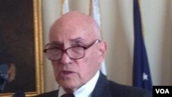 華盛頓戰略與國際研究中心資深研究員博斯科(美國之音鍾辰芳拍攝)