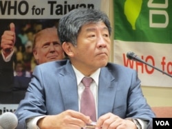 台灣衛福部長陳時中（美國之音張永泰拍攝）