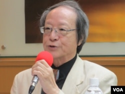 台灣前國策顧問金恒煒(美國之音張永泰拍攝)
