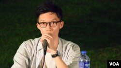 理工大學學生會會長黃澤鏗 (VOA 湯惠芸攝)