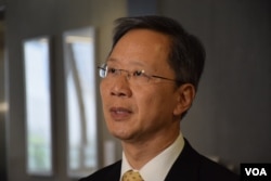 香港公民黨立法會議員郭家麒表示，中港兩地政府不積極處理水貨客問題，會令香港本土派團體的反水貨客光復行動越演越烈。(美國之音 湯惠芸攝)