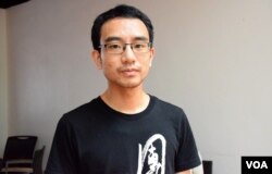 香港前途研究計劃工作坊參加者何曦偉。(美國之音湯惠芸)