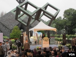 台湾总统蔡英文出席纪念228事件的活动（美国之音张永泰拍摄）