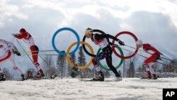 運動員正在進行賽事