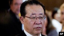 朝鮮第一副外長金桂冠目前在紐約﹐和美國官員就陷入僵局的核裁軍談判的前景舉行會談。