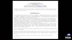 總部設在德國巴伐利亞契恩朵夫的人權組織“全球支持中國和亞洲民主化論壇”就記者高瑜被拘捕一事致函國際組織。（視頻截圖）