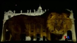 2015-12-09 美國之音視頻新聞: 梵蒂岡舉行氣候變化燈光圖像匯演