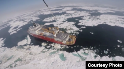 北冰洋的水面正在擴展（美國海警隊資料照片） 