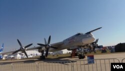 莫斯科航展上的图-95战略轰炸机，