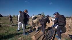 烏克蘭在東部重鎮利曼市又發現一處大型亂葬崗