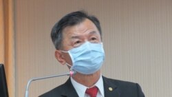 台湾陆委会主委邱太三(美国之音张永泰拍摄)