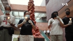 香港支聯會國安法下首次洗刷國殤之柱 冀以行動戰勝恐懼延續六四燭光