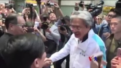 香港特首選舉候選人之一曾俊華落區造勢（粵語）