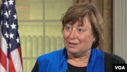 美國國務次卿凱瑟琳‧諾韋利(來源：VOA 視頻截圖)