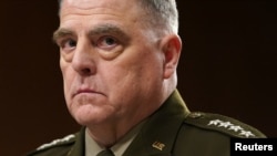 美軍參謀長聯席會議主席馬克·米利（Mark Milley）2023年3月29日在參議院軍事委員會作證。（路透社）