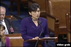 華裔議員趙美心在眾議院發言