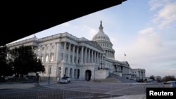 美國國會大廈。