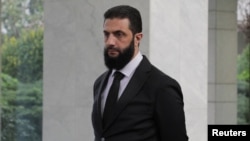 叙利亚实际领导人沙拉在大马士革。(2024年12月30日)