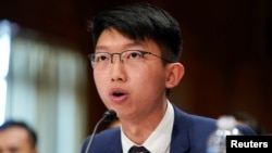 资料照：前香港大专学界国际事务代表团发言人张昆阳