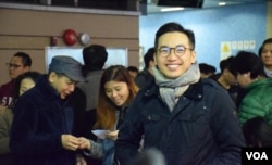 香港公民黨黨魁楊岳橋。（美國之音湯惠芸攝）