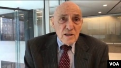 前美國國防部官員博思科2019年3月4日在華盛頓接受美國之音採訪(美國之音鍾辰芳拍攝）